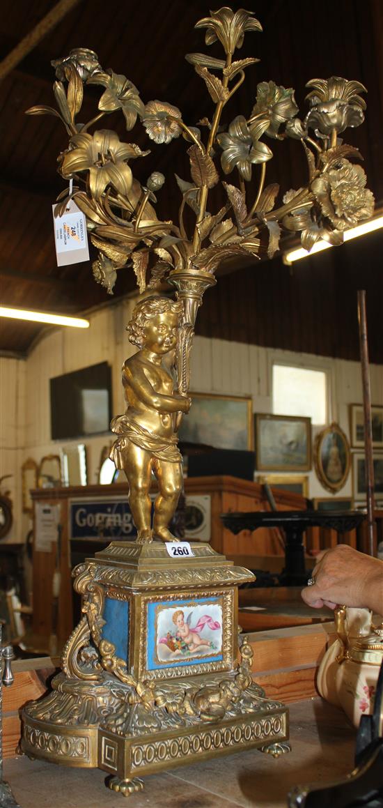 19th century French figural candelabrum(-)